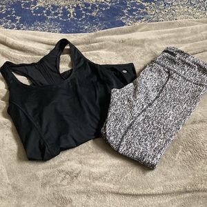 Lululemon leggings and matching tank bundle sz 8